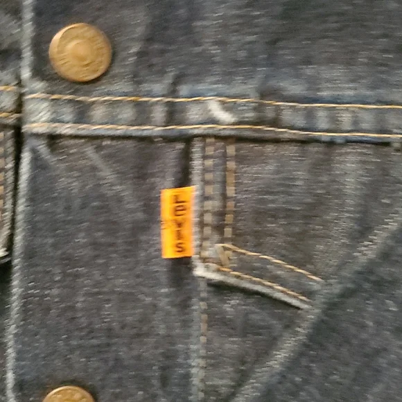 1970'S Orange Tag Vintage Levi's Jean Jacket Women's Small - Picture 8 of 8